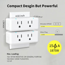 Load image into Gallery viewer, Minoston MP26Z Z-Wave 800 Long Range Series Dual ON OFF Smart Plug