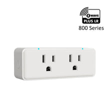Load image into Gallery viewer, Minoston MP26Z Z-Wave 800 Long Range Series Dual ON OFF Smart Plug