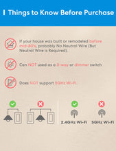 Load image into Gallery viewer, Meross Single Pole Smart Light Switch, MSS510HK