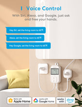 Load image into Gallery viewer, Meross Smart Wi-Fi Socket Thermostat, Heating and Cooling, MTS960HK