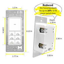 Load image into Gallery viewer, Minoston MT10N 4 Hour Countdown Timer Switch for Bathroom Fans