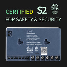 Load image into Gallery viewer, Zooz ZEN17 800 Series Z-Wave Long Range Universal Relay with 2 NO & NC Relays (20A, 10A)