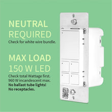 Load image into Gallery viewer, Zooz ZEN32 800LR Series Z-Wave Long Range Scene Controller Switch