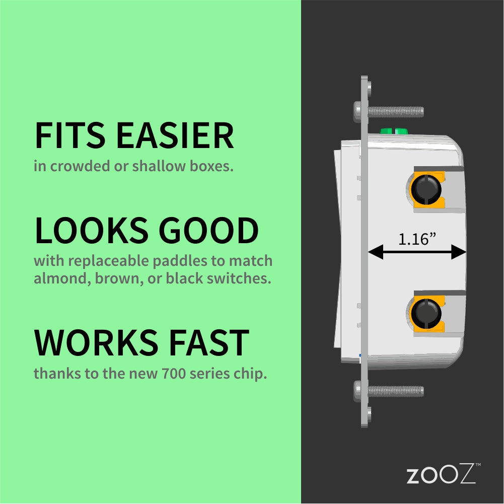 Zooz ZEN72 800 Series Z-Wave Long Range Dimmer Switch – Home