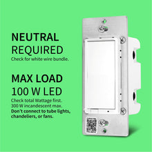 Load image into Gallery viewer, Zooz ZEN77 800LR Series Z-Wave Long Range S2 Dimmer Wall Switch