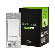 Load image into Gallery viewer, Zooz ZEN30 800LR 800 Series Z-Wave Long Range Double Switch (White) For Light & Fan Combo