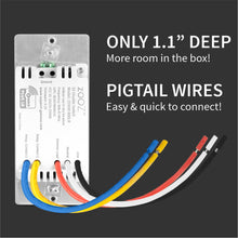 Load image into Gallery viewer, Zooz ZEN30 800LR 800 Series Z-Wave Long Range Double Switch (White) For Light & Fan Combo