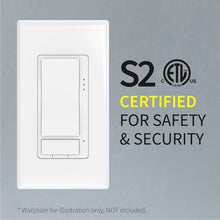 Load image into Gallery viewer, Zooz ZEN30 800LR 800 Series Z-Wave Long Range Double Switch (White) For Light & Fan Combo