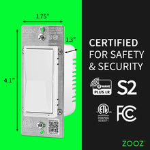 Load image into Gallery viewer, Zooz ZEN75 800LR Series Z-Wave Long Range Heavy Duty Wall Switch