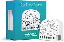 Load image into Gallery viewer, Aeotec ZW140 Dual Nano Switch, Gen5
