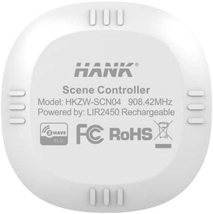 Hank HKZW-SCN04 Z-Wave Plus Four Button Scene Controller