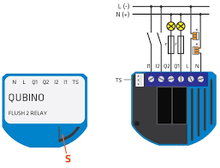 Load image into Gallery viewer, Qubino ZMNHBD3 Flush 2 Relay Module
