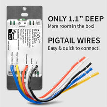 Load image into Gallery viewer, Zooz ZEN30 Z-Wave Plus S2 Double Switch VER. 1.0, 2.0 or 3.0 (White) For Light & Fan Combo