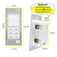 Load image into Gallery viewer, Minoston MT11N 1 Hour Countdown Timer Switch for Bathroom Fans
