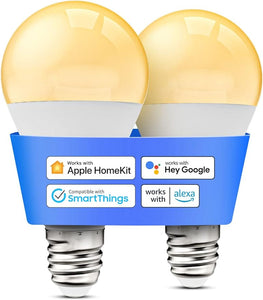 Meross Smart Wi-Fi LED Bulb with Dimmable Light, MSL100DHKKIT 2-Pack