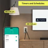 Load image into Gallery viewer, Minoston MP25M Matter Smart Plug Compatible with Google Home and Alexa (2-Pack)
