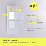 Load image into Gallery viewer, Minoston MP25M Matter Smart Plug Compatible with Google Home and Alexa (2-Pack)
