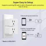 Load image into Gallery viewer, Minoston MP25M Matter Smart Plug Compatible with Google Home and Alexa (2-Pack)
