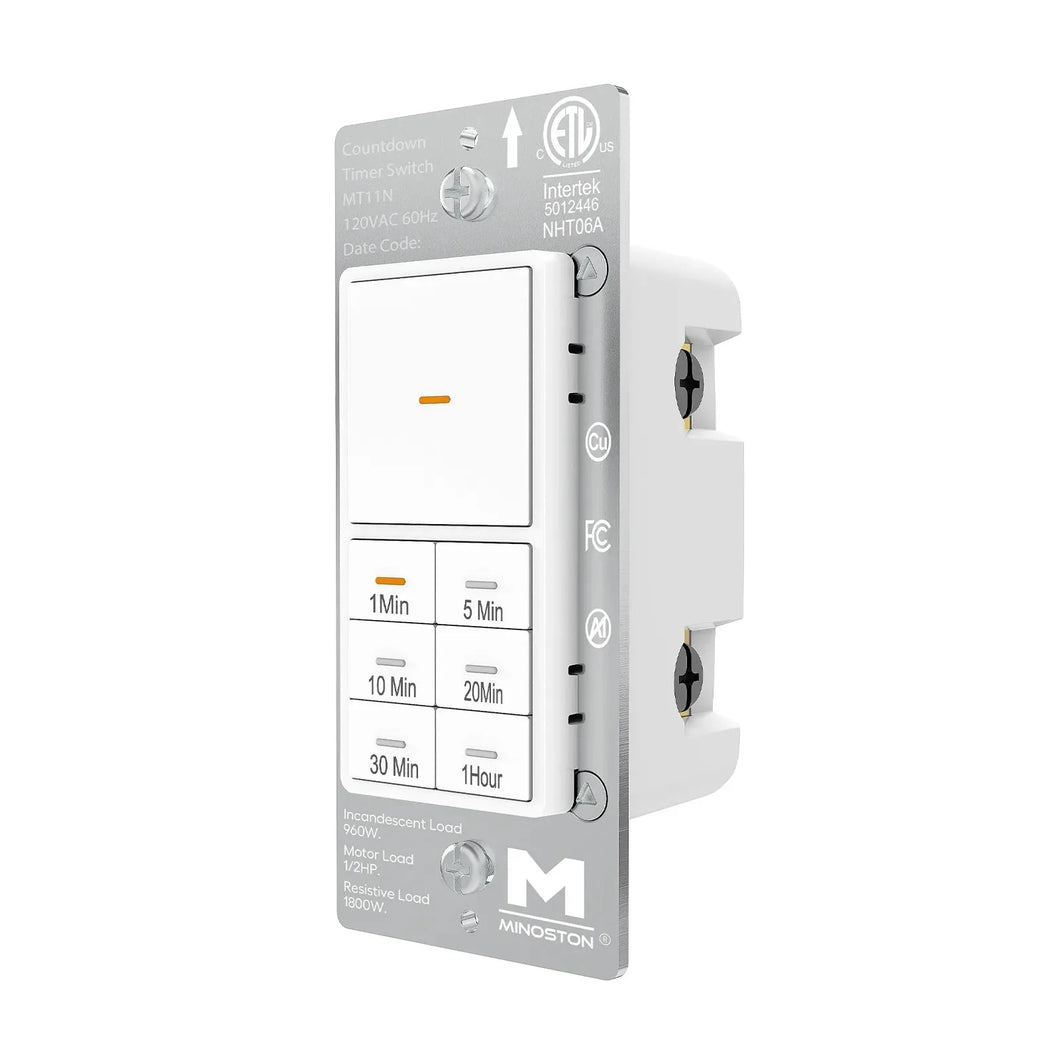 Minoston MT11N 1 Hour Countdown Timer Switch for Bathroom Fans – Home ...