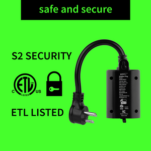Zooz ZEN05 800LR 800 Series Z-Wave Plus Outdoor Smart Plug