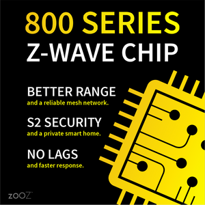 Zooz ZEN30 800LR 800 Series Z-Wave Long Range Double Switch (White) For Light & Fan Combo (Copy)