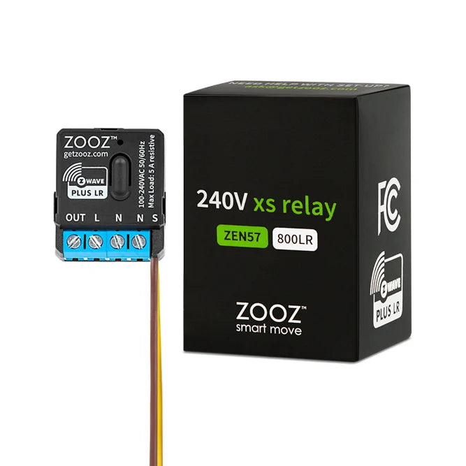 Zooz ZEN57 800LR Series Z-Wave Long Range 240V XS Relay