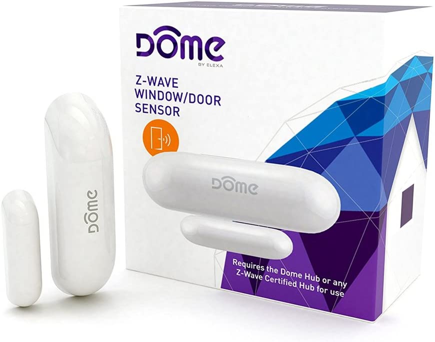 Dome by Elexa DMWD1 Miniature, Z-Wave Plus Door/Window Sensor, Modern ...