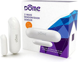 Dome by Elexa DMWD1 Miniature, Z-Wave Plus Door/Window Sensor, Modern, White