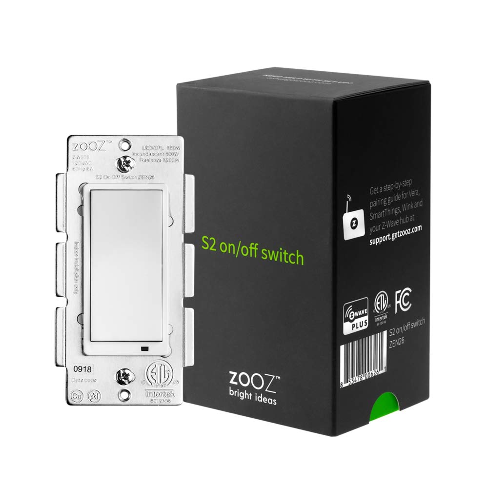 Zooz ZEN26 Z-Wave Plus S2 On/Off Switch – Home Tech Solution