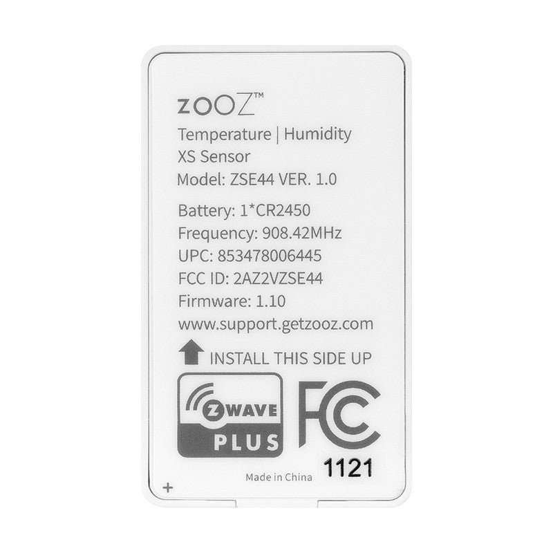 Zooz ZSE44 700 Series Z-Wave Plus XS Temperature | Humidity Sensor ...